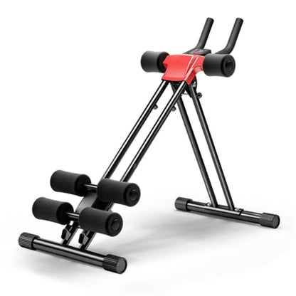 BENBOR Ab Workout Equipment, Adjustable Abdominal Roller Wheel Full Body Workout for Home Gym, Strength Training Exercise Equipment for Body Shaping Foldable Waist Trainer Suitable for Beginner