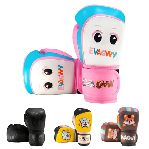 Kids Boxing Gloves for Boys & Girls, Youth Training Sparring Gloves for 3-15 Years, Toddler Punching Bag Gloves for Kickboxing, Muay Thai, MMA, Karate (4oz, 6oz)