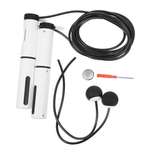Smart Cordless Weighted Jump Rope with Digital Counter, 1 Handle with Switch and Steel Wire Ball, Indoor Fitness Skipping Rope for Weight Loss and Exercise