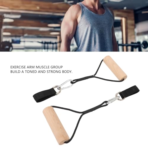 Wooden Gymnastic Rings with Adjustable Straps - Rings for Home Gym, Calisthenics, Pull Ups & Strength Training