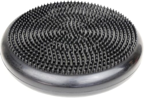 Cando-30-1870 CanDo Inflatable Balance Disc for Balance Training, Proprioception, Strengthening Lower Extremities, Posture, Stress Relief, Restlessness & Anxiety. Black, 14” Diameter (Pack of 5) - color: Black, size: 13.8" diameter (Pack of 5)