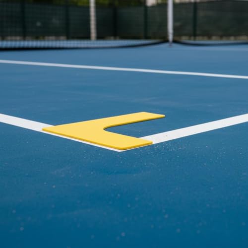 Qianly Tennis Floor Marker Wear-Resistant Flat Training Marking Pad Waterproof Throw Down Court Marker for Beginners, Kids