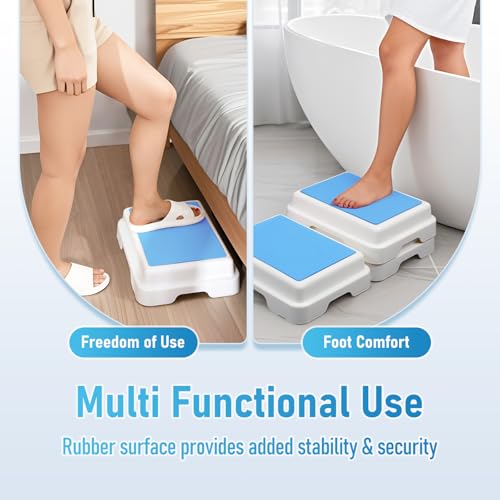 Wefaner Bath Shower Step,Stackable Bathtub Non Slip Safety Step Stool