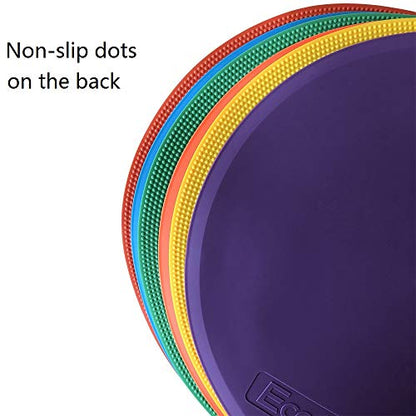 Spot Markers 6pcs 4inch 6inch 8inch 10inch 12inch Floor Marker for Kids Agility Training