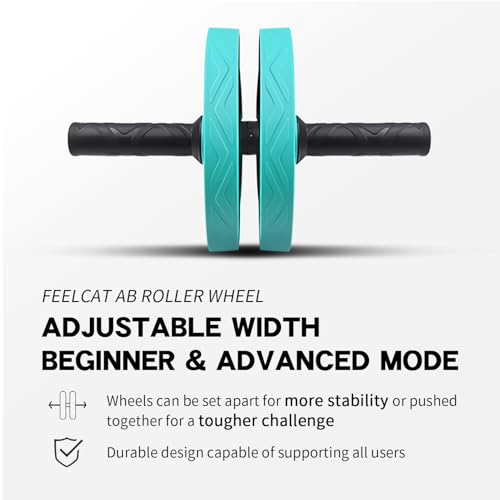 Ab roller wheel abdominal exercise core workout weight loss no noise easy to assembling light weight perfect home gym equipment for men & women