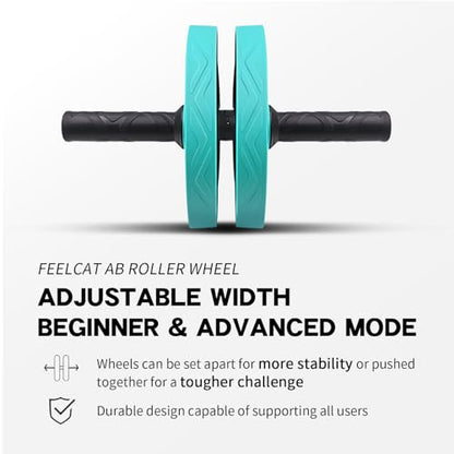 Ab roller wheel abdominal exercise core workout weight loss no noise easy to assembling light weight perfect home gym equipment for men & women