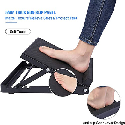 Steel Calf Stretcher,Portable Slant Board,Adjustable Ankle Incline Board and Stretch Board with Full Non-Slip Surface,5 Positions,16”x14
