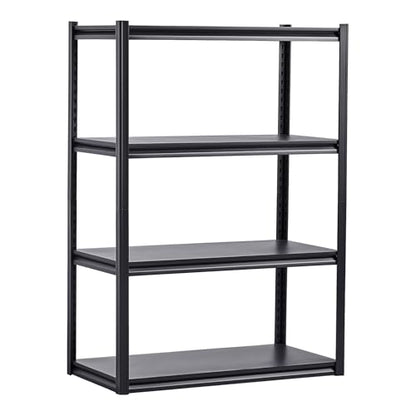 VEVOR Storage Shelves, 2400 lbs, 4 Tier Garage Storage Shelving, 20" D x 40" W x 57" H Adjustable Metal Shelves for Garage Shelves Utility Rack Shelf, Ideal for Kitchen, Warehouse, Basement, Black - size: 20" D x 40" W x 57" H
