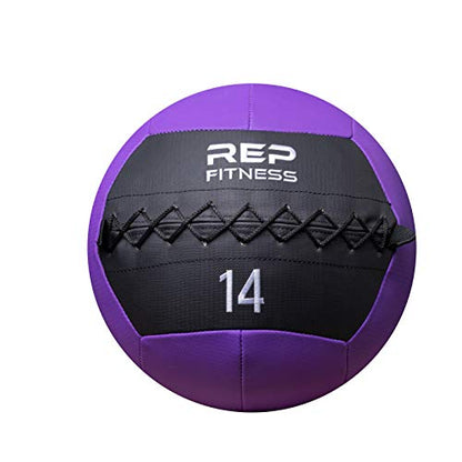 REP Weighted Slam Balls for Home Gym Fitness | 5-30 lb Soft Textured Medicine Ball Sizes | Heavy Sand-Filled Workout Weights for Strength, Core Training, Crossfit, Conditioning & Slam Ball Exercises - style: 14 lbs