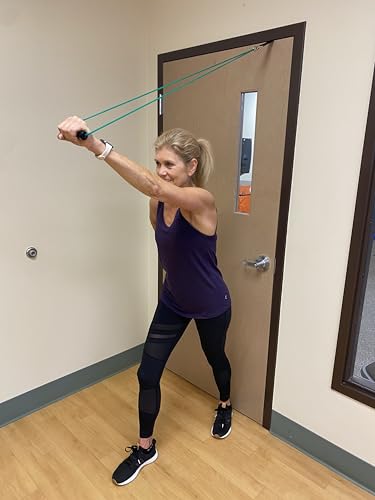 Exerband Triple Loop Exercise Starter Kit, 3 Unilateral Loop Tubes, 1 Web Anchor Strap with Metal Hook, and 1 Instruction Sheet - Portable Resistance Training Kit - Designed to Fit Any Standard Door