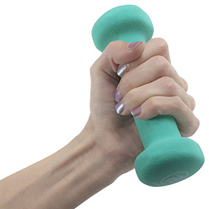 Crown Sporting Goods Neoprene Body Sculpting Hand Weights (1-Pair)