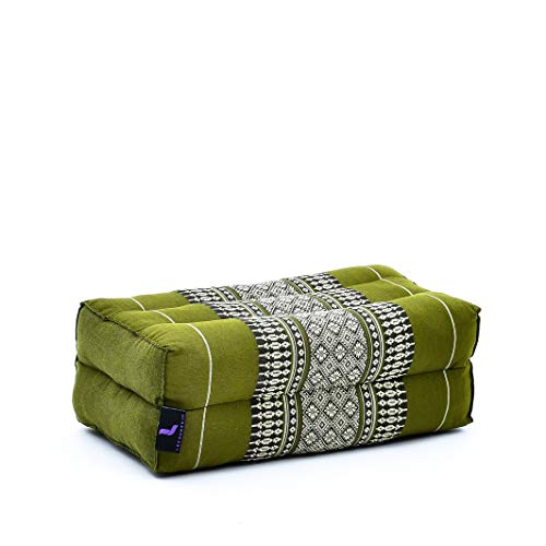 Leewadee Yoga Block – Floor Cushion for Yoga Practice, Meditation Seat Cushion for Workouts Filled with Kapok - color: Sf17 - Green