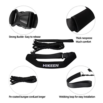 Hikeen Swimming Training Belt - 4M Tether for Swim in Place, Stationary Harness, Aquatic Resistance Belt