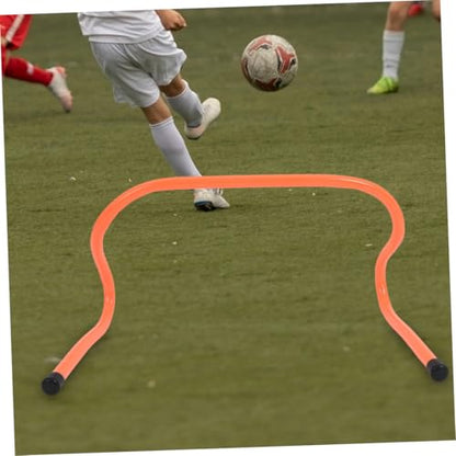4pcs Sports Agility Hurdles Plastic Training Equipment for Speed and Coordination Drills for Boys and Girls and Athletes Height for Soccer Practice and Fitness Training