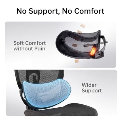 SIHOO Doro C300 Pro V2 Ergonomic Office Chair with Footrest, Jet Black - color: Jet Black, size: Pack of 1