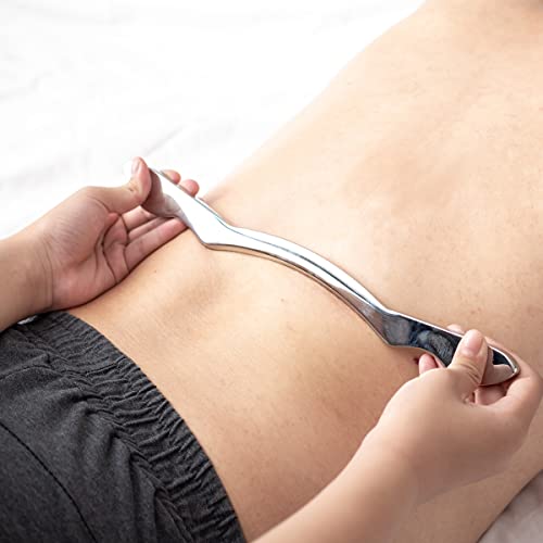 Gua Sha Scraping Massage Tool, IASTM Tool for Large Muscles, Soft Tissue Mobilization, 13.5 Inch Long - style: Classic Style