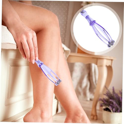 FOMIYES Hand Massager Roller Manual Finger Massager Handheld Fingers Roller Finger Roller Massage Tool, 17.00X3.00X2.00CM, Purple