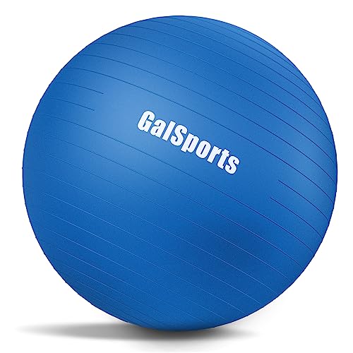 GalSports Stability Ball for Core Training & Physical Therapy – Anti-Burst, Slip-Resistant Yoga Ball for Home Gym, Pilates, Balance & Posture Improvemen