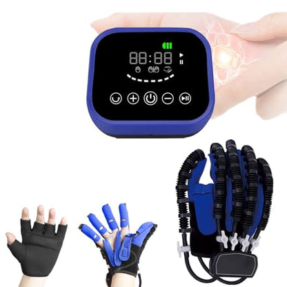 Rehabilitation Robot Gloves,Stroke Hemiplegia Hand Recovery Equipment,Hand Exerciser Aids,Rehab Robotic Glove - size: Left-hand-M