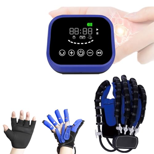 Rehabilitation Robot Gloves,Stroke Hemiplegia Hand Recovery Equipment,Hand Exerciser Aids,Rehab Robotic Glove - size: Left-hand-M