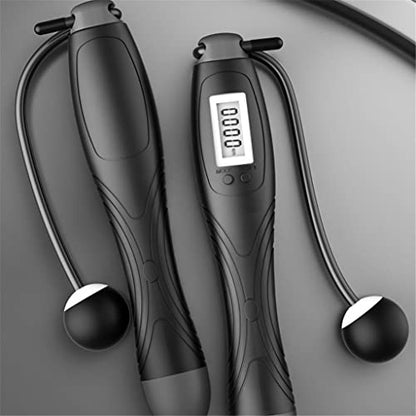 Digital Skipping Rope with Counter Adjustable Electronic Jump for Home Gym Fitness Exercise - color: D, size: D