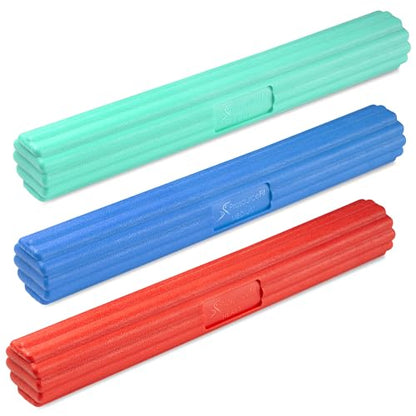 ProsourceFit Flex and Twist Bars Sets and Singles, Resistance Bars for Occupational Therapy, Tennis Elbow Treatment, and Wrist Strengthening, 12-in Long Compact Rubber Therapy Tool