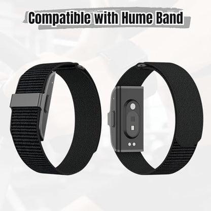 Bicep Bands Compatible with Hume Band, Nylon Loop Replacement Strap, Soft Breathable Adjustable Sport Wrist/Arm/Ankle Band for Fitness Tracker & Activity Monitor