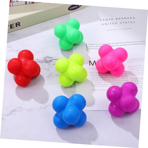 Toddmomy 6pcs Hexagonal Reaction Balls Reaction Training Toys Smart Reflex Balls