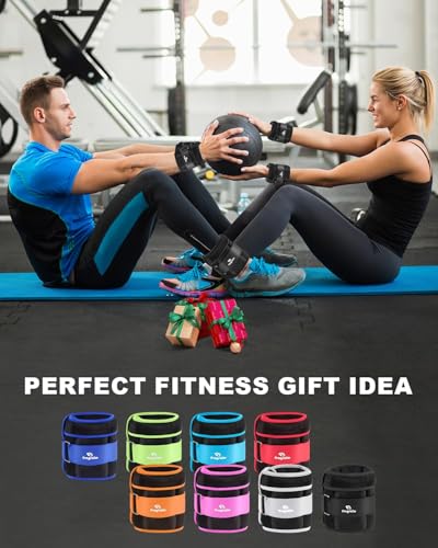 Fragraim Adjustable Ankle Weights 1-3/4/5/6/8/10/12/15/20 LBS Pair with Removable Weight for Jogging, Gymnastics, Aerobics, Physical Therapy - color: Black, style: 2 lbs each( 4 lbs pair)