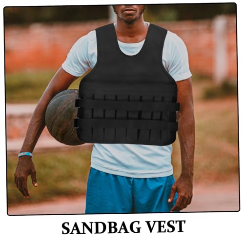Adjustable Weight Fitness Vest for Running and Training Oxford Cloth Exercise Vest with Removable Weighted Sandbags for Men and Women