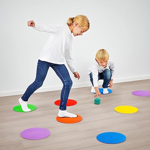9 inch Spot Markers Flat Field Cones,Non Slip Spot Floor Dots for Soccer Basketball Baseball Sports Speed Agility Training