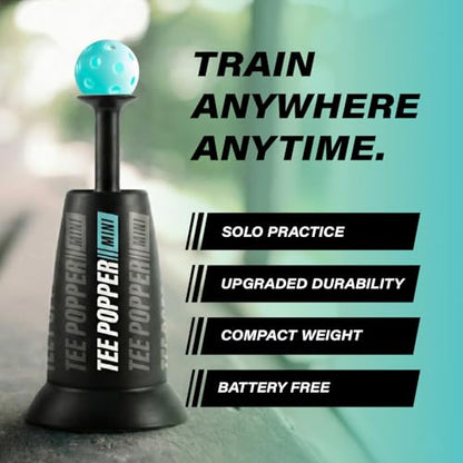 Bandit Sports Baseball Training Tee Popper Mini, Batting Tee for Perfect Swings, Baseball Training for Hitting Without a Pitcher (1 Mini Popper Ball Included)
