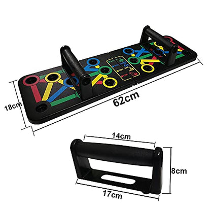 Upgraded Push Up Board:,Portable Home Gym, Strength Training Equipment, Push Up Handles for Perfect Pushups, Home Fitness for Men and Women14 in 1 Push-Up Rack Board Training Sport Workout Fitness Gy
