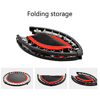 Replacement Trampoline Pad Outdoor Trampoline 40",Fitness Trampoline with Handle,Mute Foldable Trampoline Mini Exercise Rebounder for Adults Indoor/Garden Workout Equipment,Maximum Load 200Kg