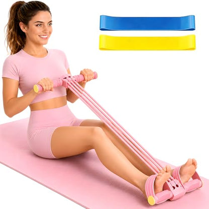 Adjustable Thai Natural Rubber Band for Abs, Arms, Waist & Legs, Home Workout Equipment