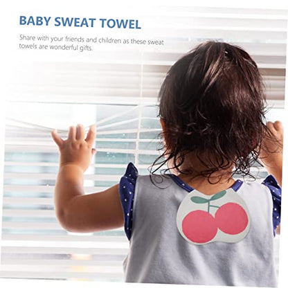SHOWERORO 2pcs Sweat Towel Adorable Boy Girl Back Towel for Play Highly Absorbent and Quick-Dry Design Cartoon Pattern for Boys and Girls Comfortable