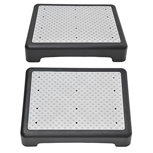 Step Stool for Elderly, Anti Slip Half Riser Bench with Rubber Top, Heavy Duty Mobility Step Stool for Indoor, Outdoor Stackable, Portable