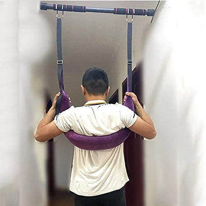 Hanging Bar for Back Decompression, Suspension Training Straps, Hanging Horizontal Bar Lumbar Disc Sling - Spine Rehabilitation Strap for Back Pain Relief and Flexibility Improvement