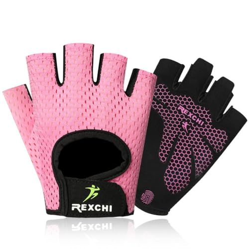 Breathable Half-Finger Gym Gloves Yoga & Fitness Training Gloves with Silicone Grip for Women & Men