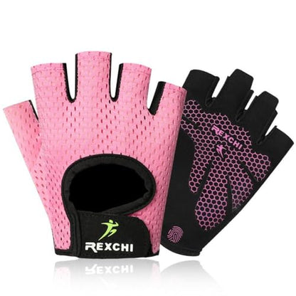 Breathable Half-Finger Gym Gloves Yoga & Fitness Training Gloves with Silicone Grip for Women & Men