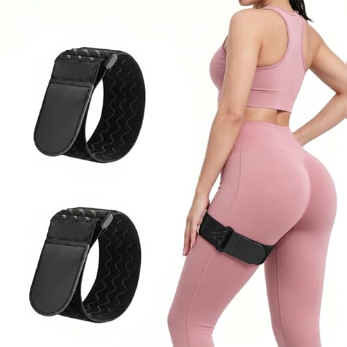 2 Pcs Occlusion Bands BFR Bundle for Women Adjustable Best Fabric Blood Flow Restriction Booty Bands for Glutes, Hip Building, Squat, Thigh & Legs