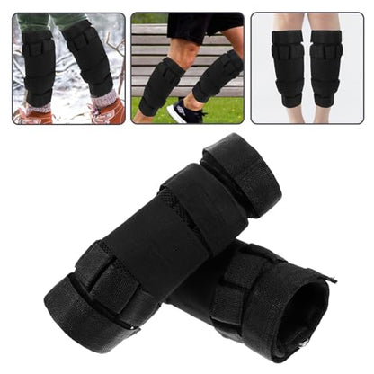 Happyyami Adjustable Ankle Weights Leg Training Belt 2pcs to 16kg Reusable Calf Covers for Running Pilates Strength Training Workout