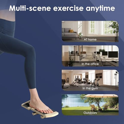 Balance Board for Foot Ankle Rehab, Physical Therapy Board for Plantar Fasciitis Ankle Sprain Achilles Pain, Single Leg Balance Trainer for Home Use with Exercise Guide