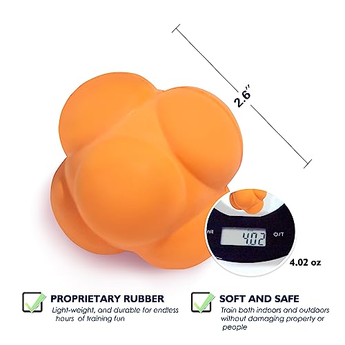GSE Sports Reaction Balls for Field Training, Agility Trainer for Baseball - color: White, style: 3-Pack