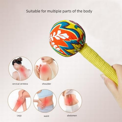 Mugwort Massage Hammer, Massage ToolsBack, Shoulder & Body - Handheld Percussion TherapyTool with US Design Patent Red - color: Red,