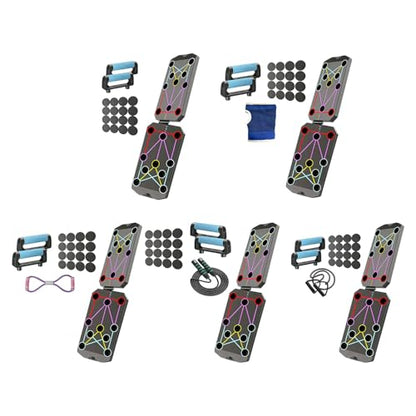 Multifunction Foldable Push Up Boards Portable Push Up Boards Fitness Equipment for Strength Training and Muscle Building Fitness Strength & Exercise Training Equipment - color: D