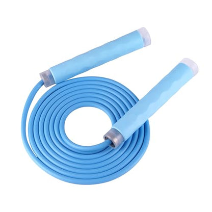 YUEDONG Fitness Jump Rope for Women & Men, 7MM PVC Cardio Rope for Fat Burning, Tangle-Free Ball Bearings, Adjustable Length, Beginner Home Workout Rope
