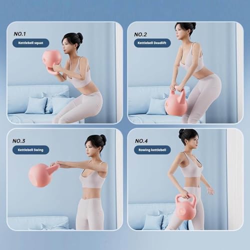 Water Filled Kettlebell, 6kg Adjustable Soft PE Kettle Bell with Ergonomic Non-Slip Handle, Portable Fillable Weight for Home Gym Strength Training Travel and Yoga Fitness - color: Light Blue