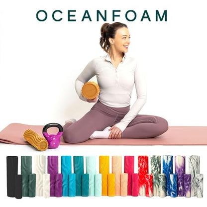 Oceanfoam Ripple Roller - Small Foam Roller for Physical Therapy (Gold) - color: Gold