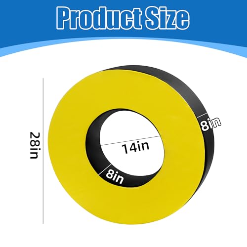 Football Tackle Wheel, Football Tackle Ring for Youth,Football Training Equipment Football Tackle Dummies High Elastic Foam and Waterproof PU Leather for Football Practice - size: D28x8"